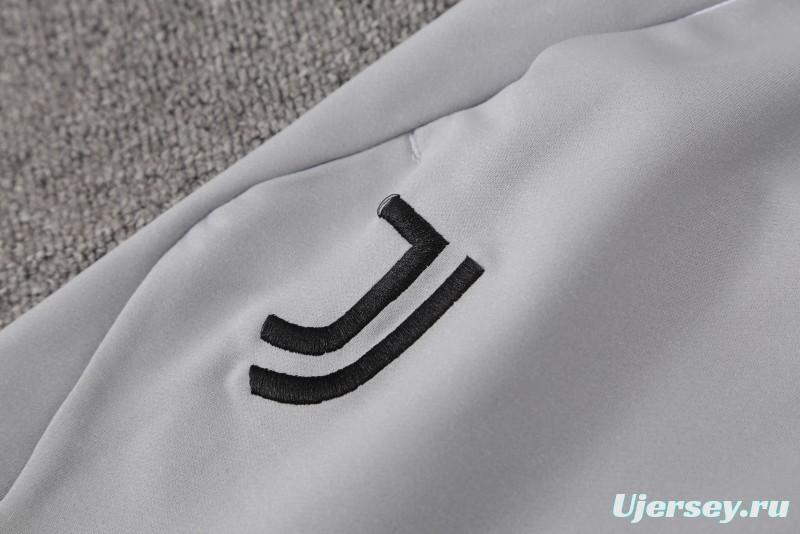 23/24 Juventus White Cotton Short Sleeve Jersey+Shorts