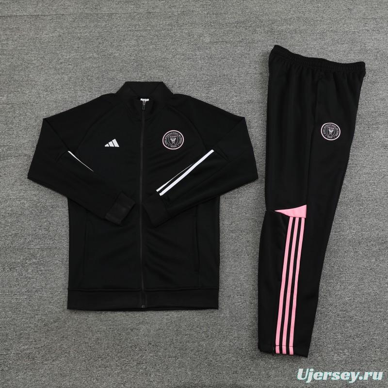 23/24 Inter Miami Black  Full Zipper Hoodie Jacket+Pants