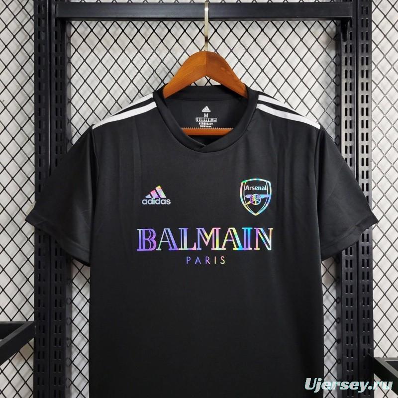 24/25 Arsenal x Balmain  Black Training Jersey