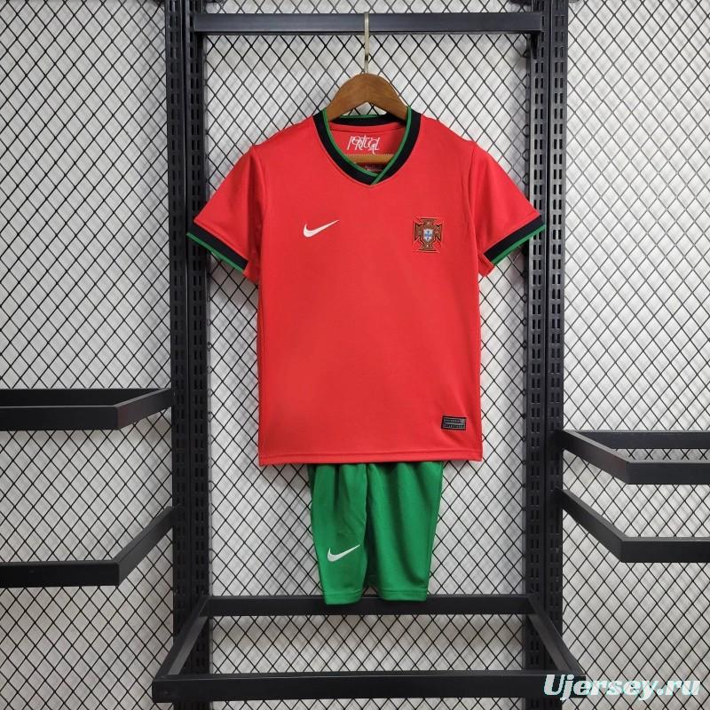 2024 Kids Portugal Home Jersey