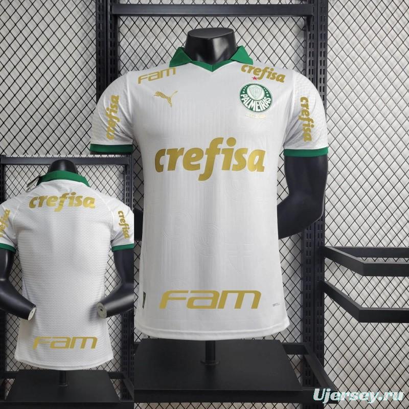 Player Version 24/25 Palmeiras Away Jersey + All Sponsors and Chest Patch