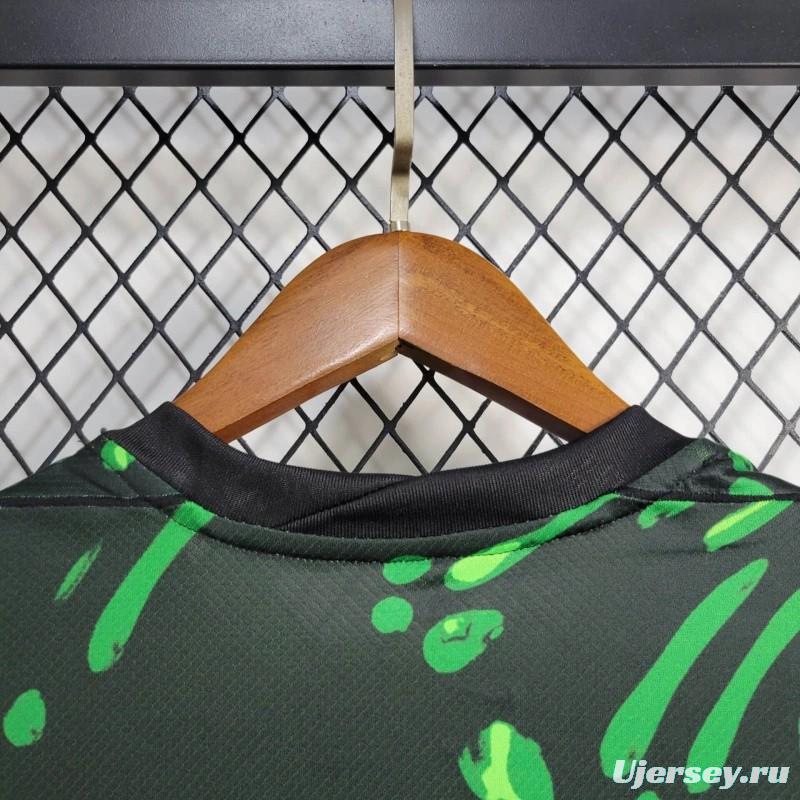 2024 Nigeria Away Green Black Jersey