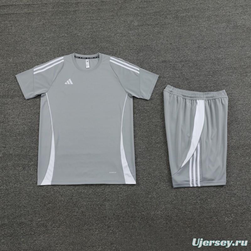 2024 Adidas Grey Short Sleeve Jersey+Shorts