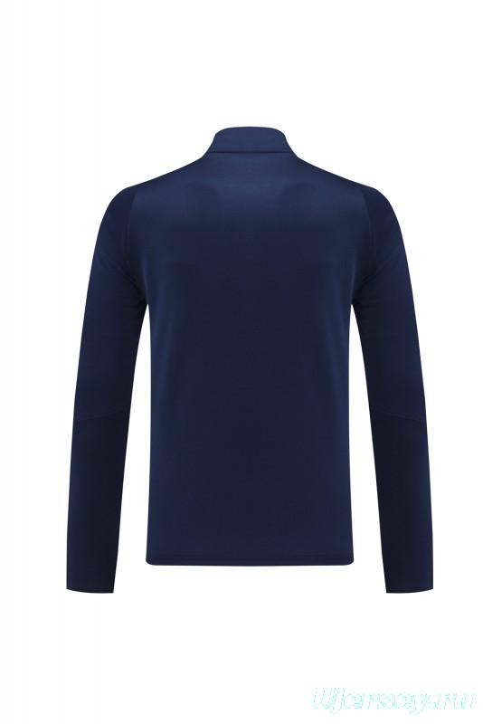2024 Adidas Navy Half Zipper Jacket+Pants