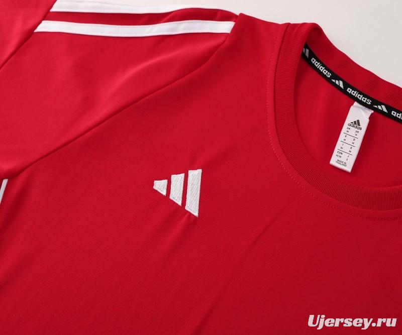 2024 Adidas Red Short Sleeve Jersey+Shorts