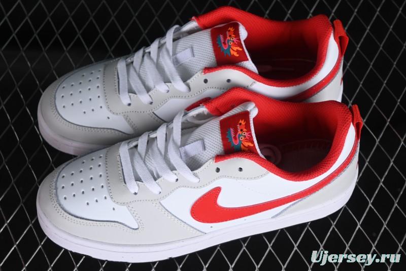 Nike Court Borough Low 2 Casual Campus Sneakers with Retro Basketball Design - FZ5525-161