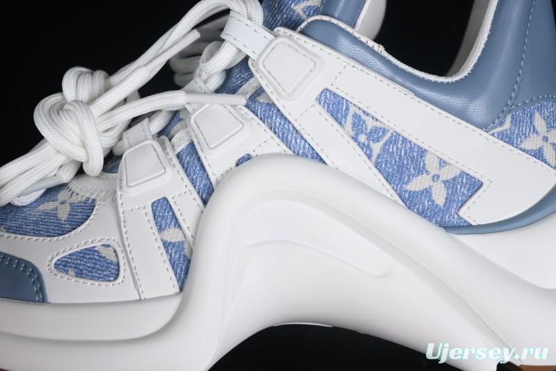 Louis Vuitton Archlight Sneakers with Wave-shaped Sole and Oversized Tongue - MBJ0
