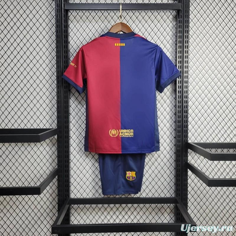 24/25 Kids Barcelona Home Jersey