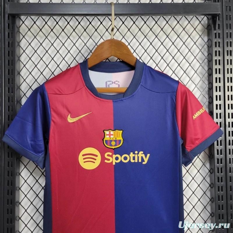 24/25 Kids Barcelona Home Jersey