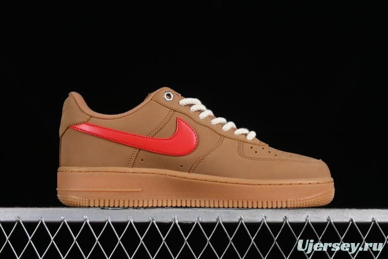 Nike Air Force 1 '07 Low Wheat Color Low-Top Sneakers - FZ7372-300