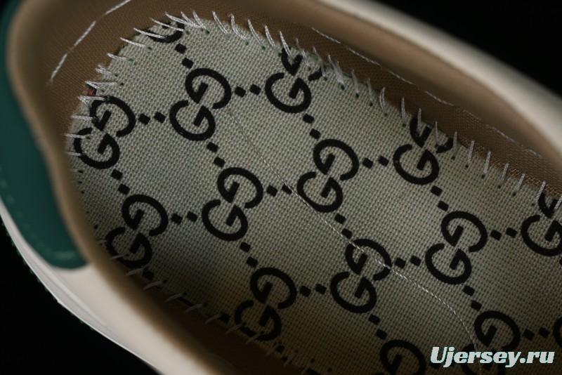 Gucci Chunky B Screener GG Casual Sneakers in Beige and Ebony GG Canvas with Leather Trim - 9Y9209666