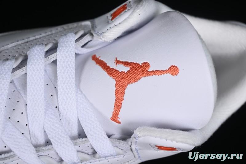 Nike Air Jordan 3 Retro Sneakers in White and Peach Orange - CK9246-121