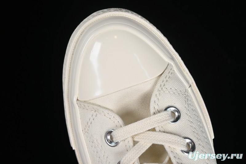 Converse Chuck 1970s Original Cream White High-Top Casual Canvas Shoes - 162210C