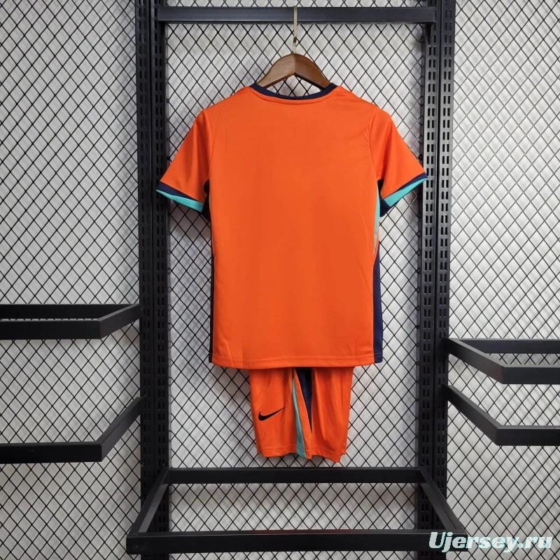 2024 KIDS Netherlands Home Jersey