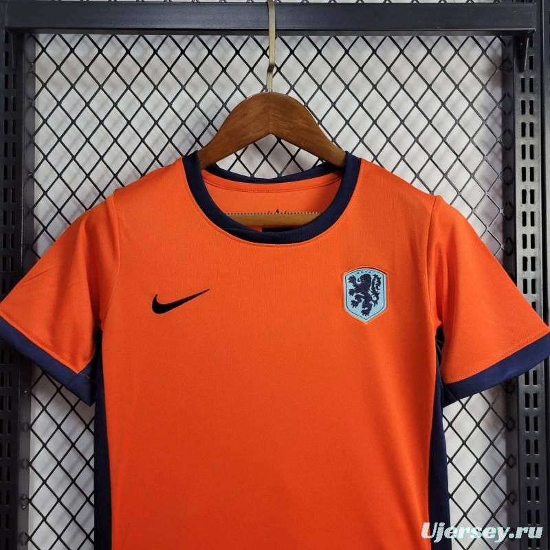 2024 KIDS Netherlands Home Jersey