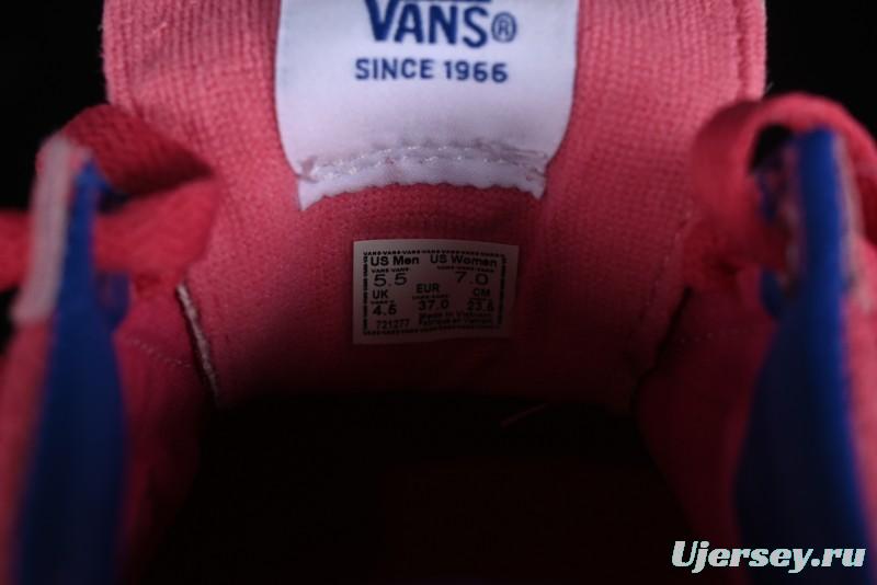 Vans Vault Og Sport Low Retro Suede Canvas Vulcanized Shoes in Dragon Fruit - VN000CQRCHL