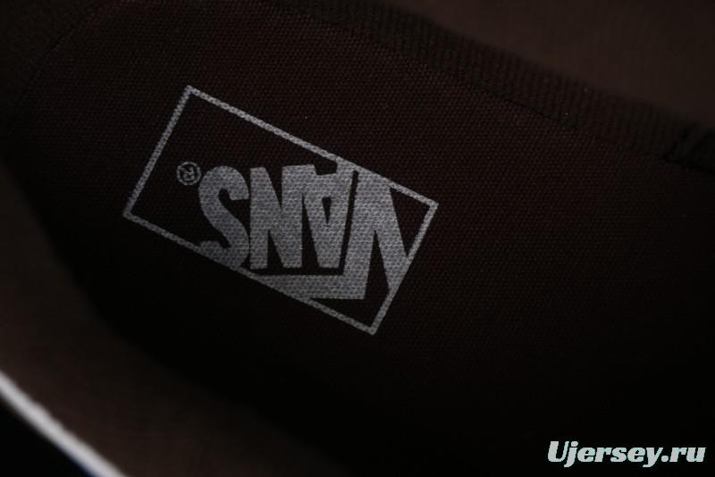 Vans Classics Knu Skool White Blue Brown Colorblock Chunky Tongue Skate Shoes - VN0009QCDMV