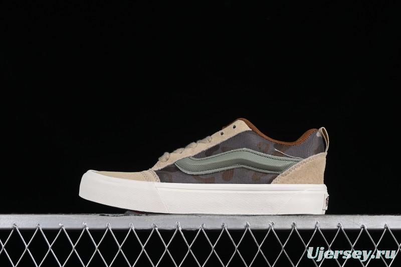 Vans Classics Knu Skool Desert Gray Green Chunky Tongue Bread Shoes - VN0007QC0WD