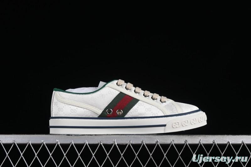 Gucci Tennis 1977 Print Sneaker Retro Casual Sports Canvas Shoes - 02JPO9064