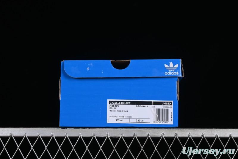 Adidas Originals Gazelle Bold H06122 Low-Top Sneakers with Thick Sole for Casual Wear, Slip-Resistant and Durable