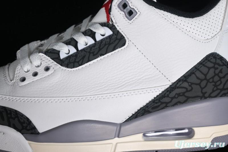 Nike Air Jordan 3 Retro Cement Grey Sneakers - CT8532-106
