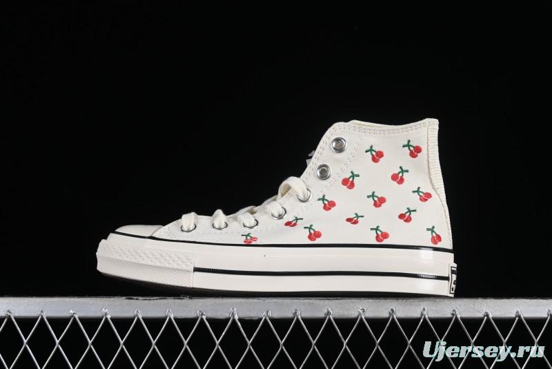 Converse Chuck 1970s Official Cherry Embroidery Canvas Sneakers - A08863C