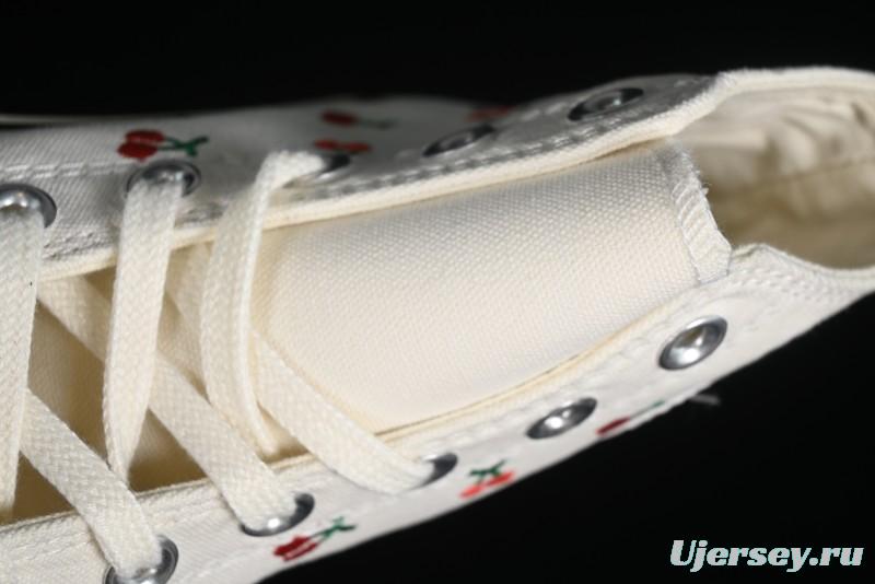 Converse Chuck 1970s Official Cherry Embroidery Canvas Sneakers - A08863C