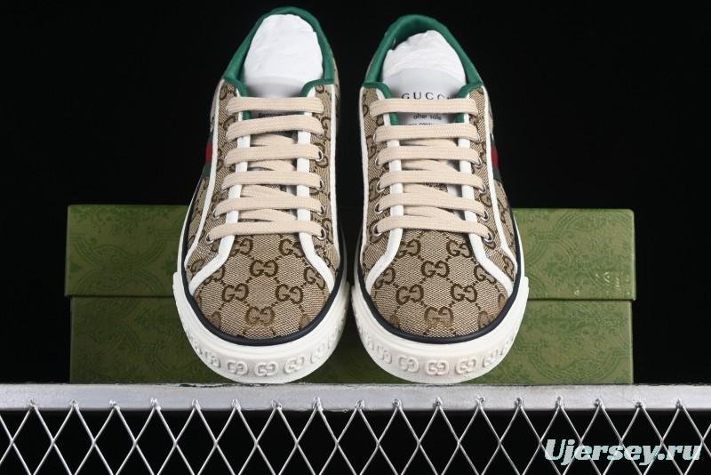 Gucci Tennis 1977 Print Sneaker Retro Casual Canvas Shoes - 02JPO9064