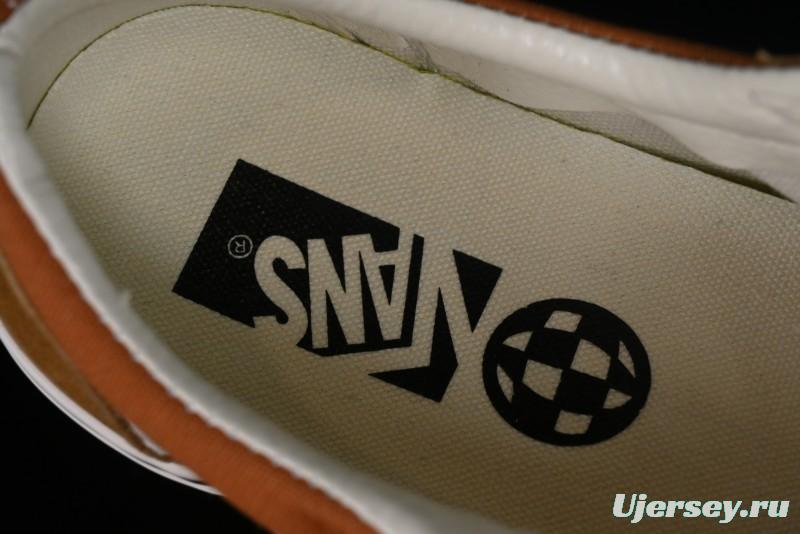 Vans Old Skool Reissue 136 High-End Series Round Toe Orange Canvas Vulcanized Shoes - VN000MT6BKQ