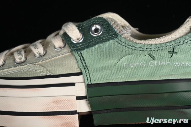 Feng Chen Wang Converse Chuck 70 Low Unisex Deconstructed Canvas Sneakers - A07636C