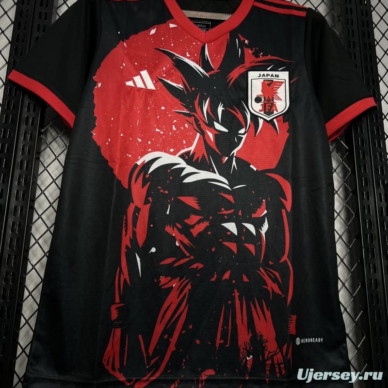 2024 Japan Dragon Ball Goku Red/Black Jersey