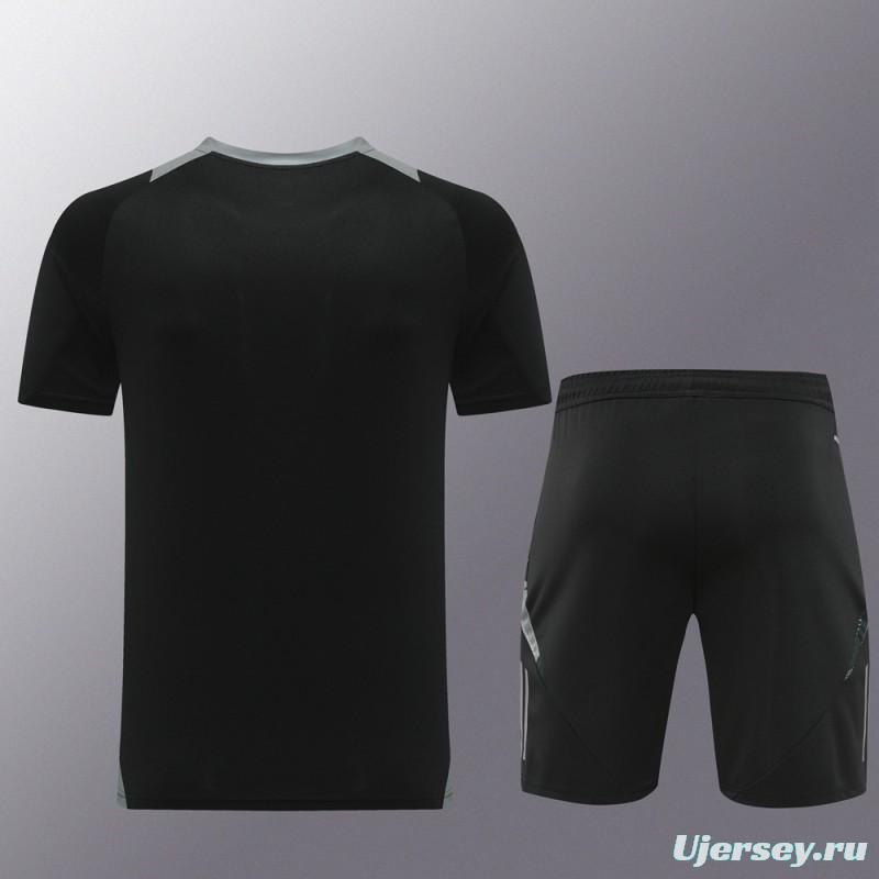 24/25 Adidas Black Short Sleeve Jersey+Shorts