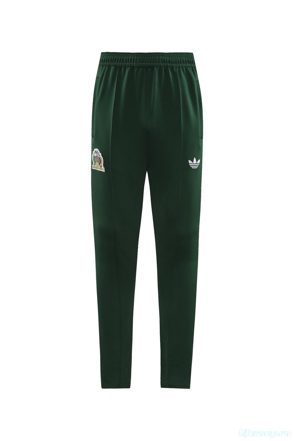 2024 Mexico Green Full Zipper Jacket +Long Pants