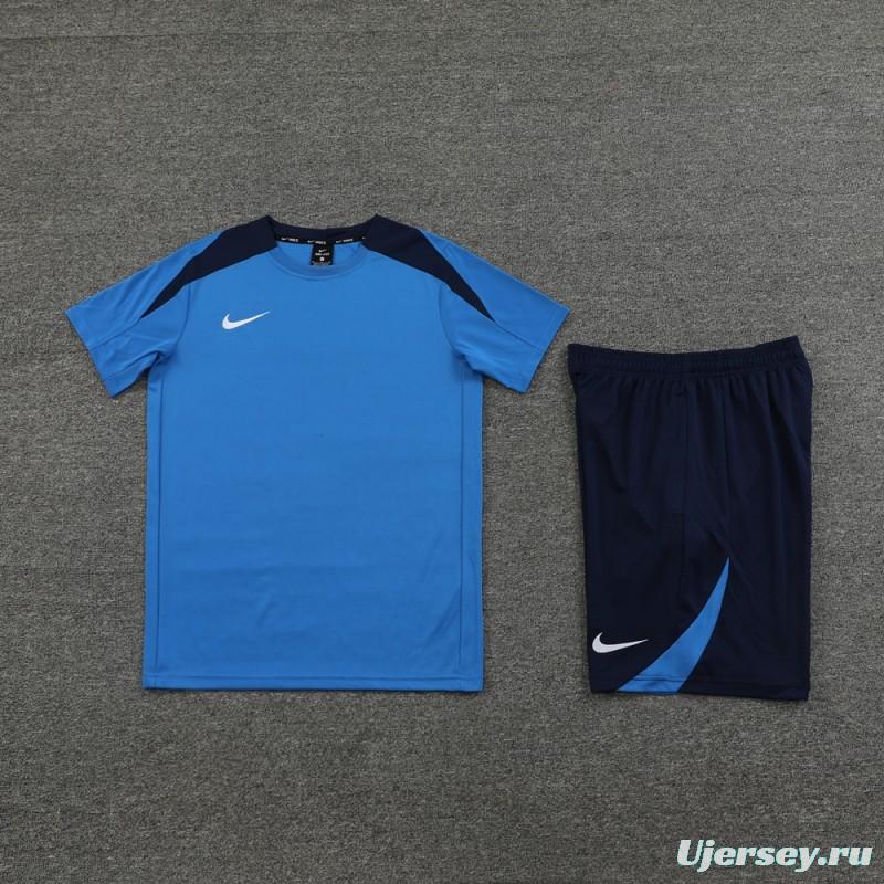 24/25 Nike Blue/Black Short Sleeve Jersey+Shorts