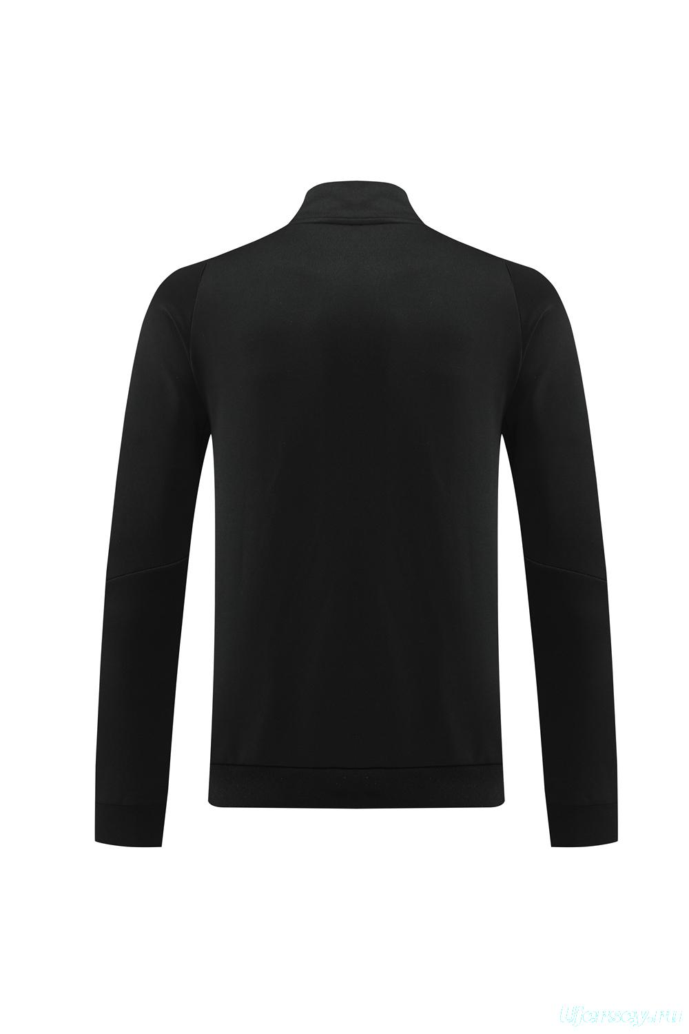 2024 Argentina Black Full Zipper Jacket +Long Pants