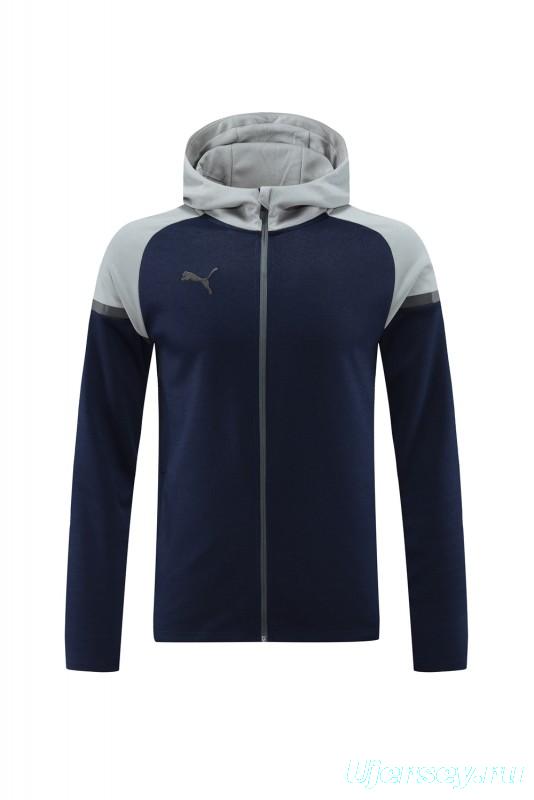 2024 Puma Navy/Grey Full Zipper Jacket +Long Pants