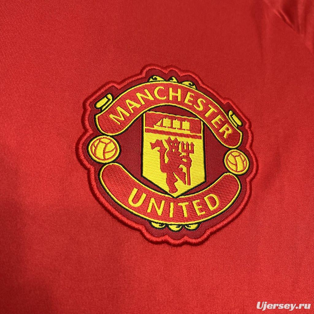 24/25 Manchester United Red Pre-match Training Jersey