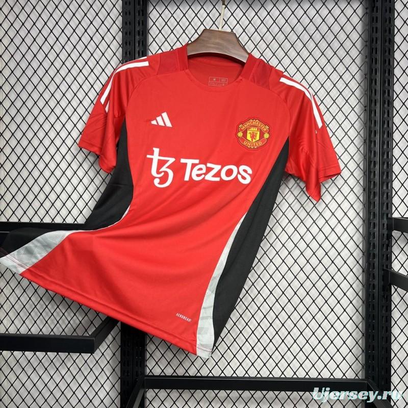 24/25 Manchester United Red Pre-match Training Jersey