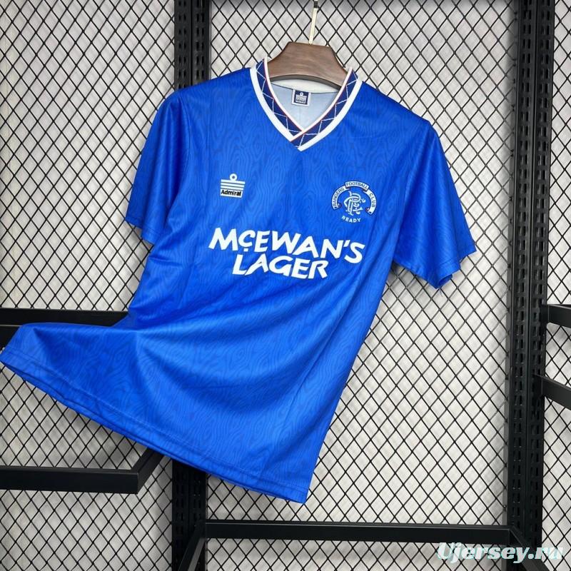 Retro 90/92 Glasgow Rangers Home Jersey