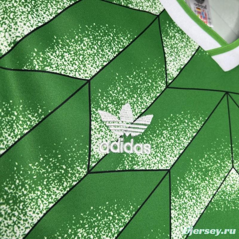 Retro 1990 Germany Away Green Jersey