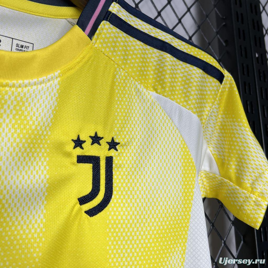 24/25 Kids Juventus Away Yellow Jersey