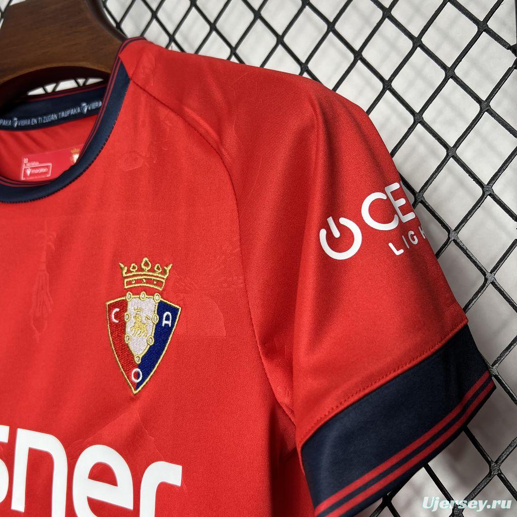 24/25 Kids Osasuna Home Jersey