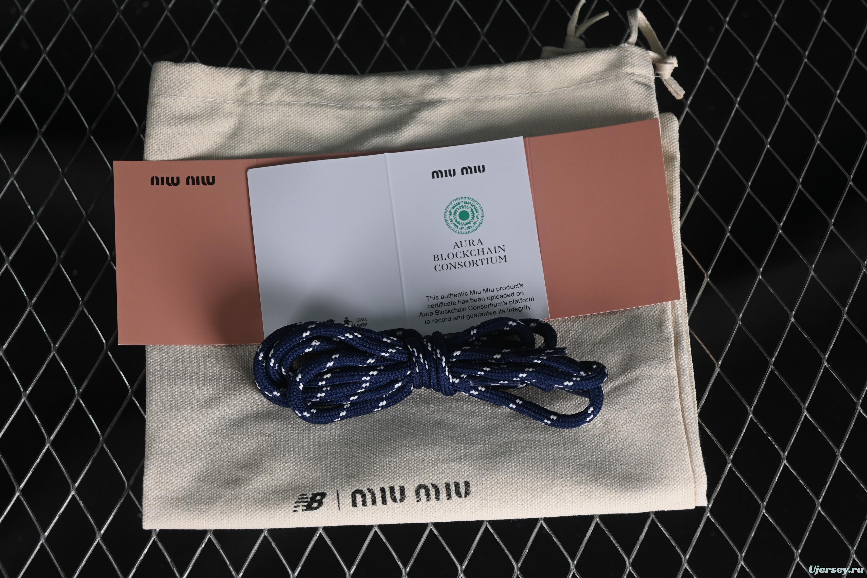 MiuMiu x New Balance 530 Series Low-Top Classic Retro Casual Running Shoes - 55655 White