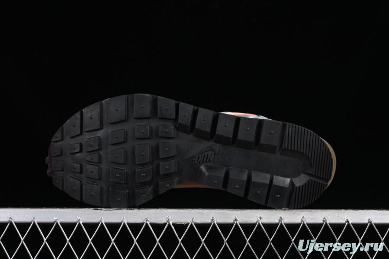 Nike Sacai VaporWaffle 3.0 Deconstructed Sneakers with Overlapping Swoosh and Dual Tongue - DD1875-107