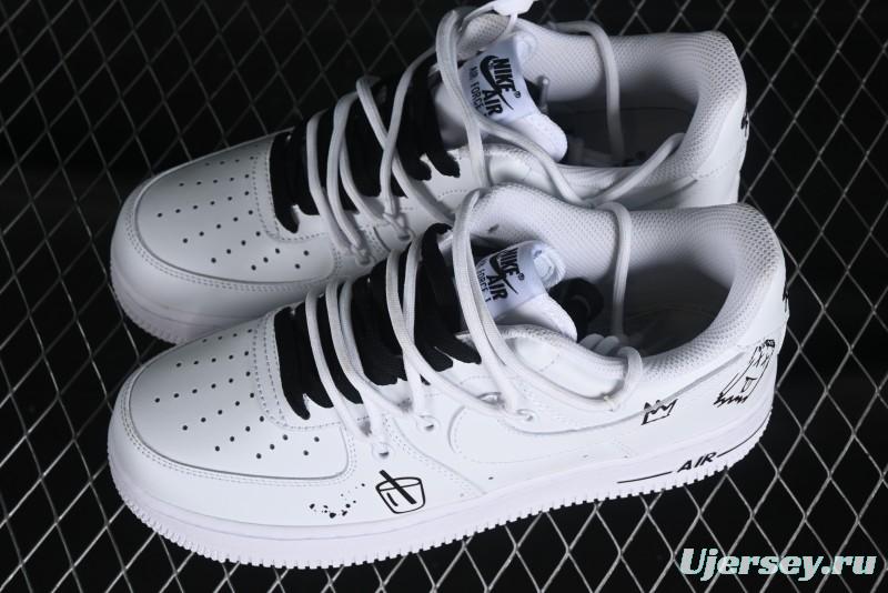 Nike Air Force 1 '07 Low Graffiti Casual Sneakers - CV9879-541