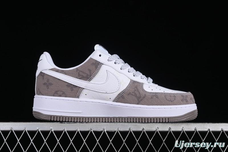 Nike Air Force 1 '07 Low Custom Casual Sneakers with Full-Length Air Cushion - CW2288-111
