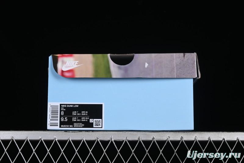 Nike SB Dunk Low Casual Skateboarding Shoes Racing Red/Green - MU0232-361