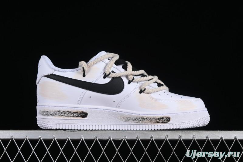 Nike Air Force 1 '07 Low Custom Anime Themed Hand-Painted Swoosh Strap Low-Top Casual Sneakers - ZH0316-013