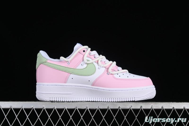Nike Air Force 1 '07 Low Casual Sneakers with Dreamy Butterfly & Pastel Macaron Colorway - VV1998-013