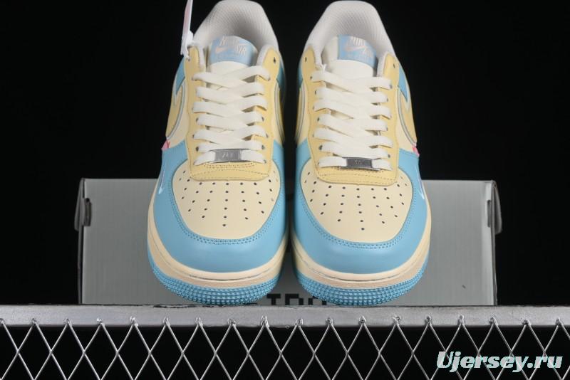 Nike Air Force 1 '07 Low Custom Casual Sneakers with Full-Length Honeycomb Air Cushion - XL2312-555